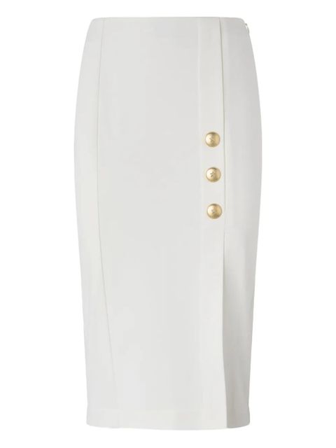 PINKO button-detail pencil skirt - White