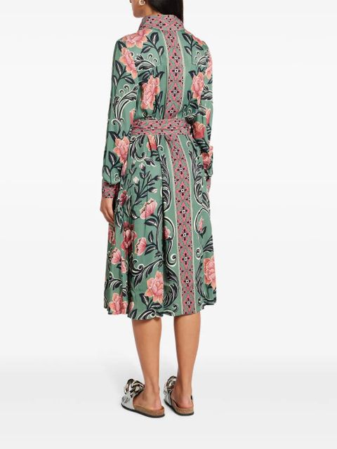 FARM Rio floral-print midi dress - Green