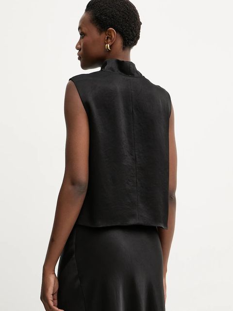 Liviana Conti bluzka damska kolor czarny gładka F5WS61