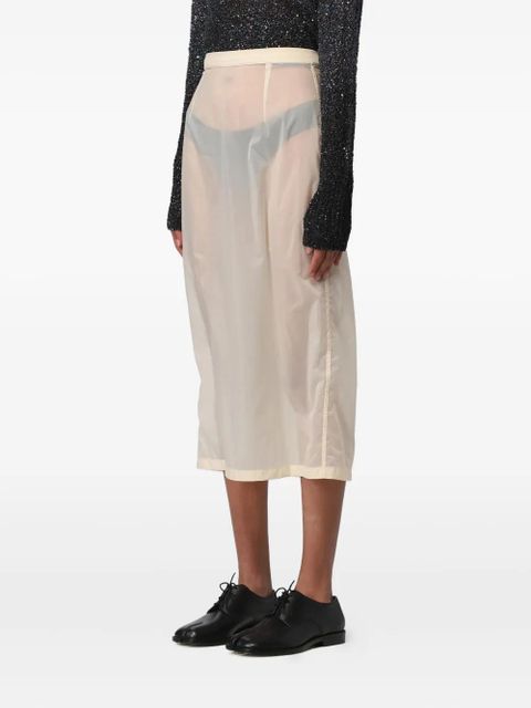 Maison Margiela high-waisted midi skirt - Neutrals