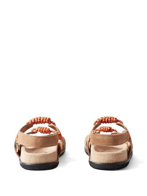 Claudie Pierlot braided charm sandals - Neutrals