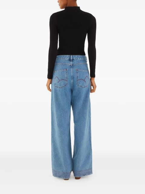 FARM Rio embroidered-pockets jeans - Blue