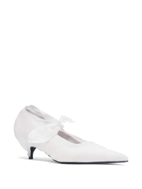 Proenza Schouler Slash organza pumps - White - zdjęcie produktu nr 2