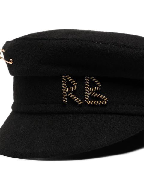 Ruslan Baginskiy safety-pin baker boy hat - Black
