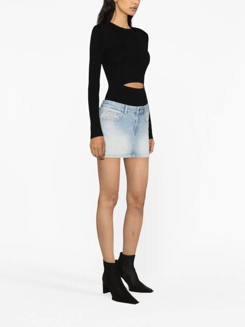 Diesel M-Peris cut-out knitted top - Black