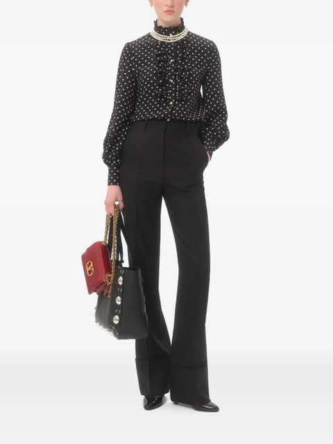 Valentino Garavani Plusdepois-print shirt - Black