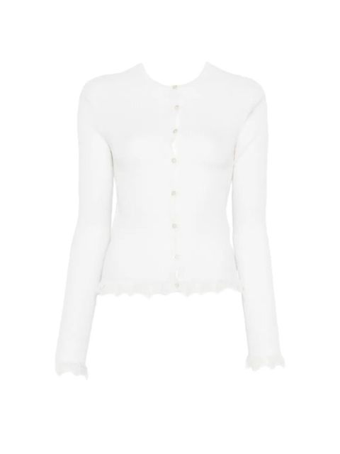 Blumarine ruffled knitwear - White - zdjęcie produktu nr 1