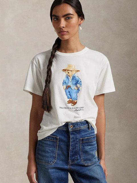 Polo Ralph Lauren t-shirt bawełniany damski kolor biały 211959104
