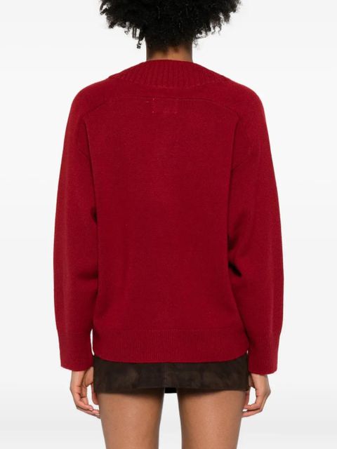 LouLou de Saison V-neck cashmere sweater - Red