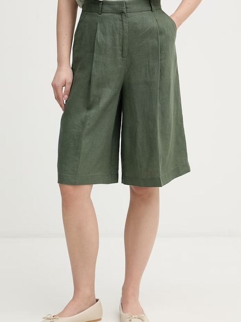 United Colors of Benetton szorty damskie lniane - zdjęcie produktu nr 1