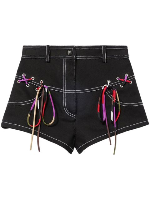 PUCCI laced-up shorts - Black - zdjęcie produktu nr 1
