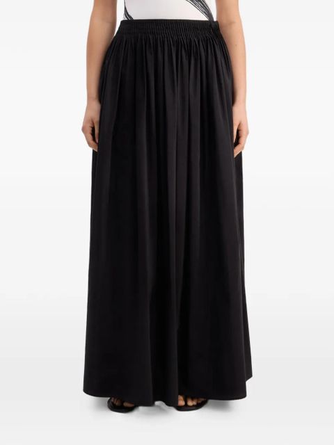LouLou de Saison Naya gathered flared long skirt - Black