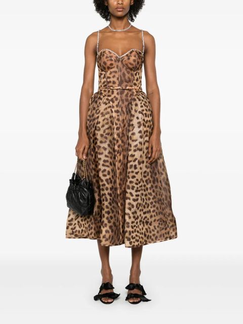 ZIMMERMANN Crush midi dress - Brown - zdjęcie produktu nr 2