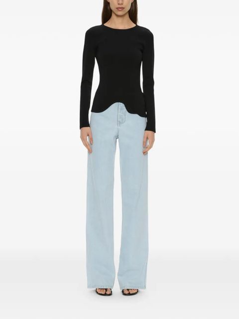 Christopher Esber Maparadita long asymmetric top - Black - zdjęcie produktu nr 2