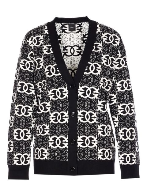 PINKO geometric-pattern cardigan - Black - zdjęcie produktu nr 1