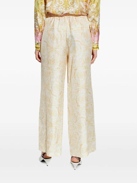 Versace floral-patterned trousers - White - zdjęcie produktu nr 2