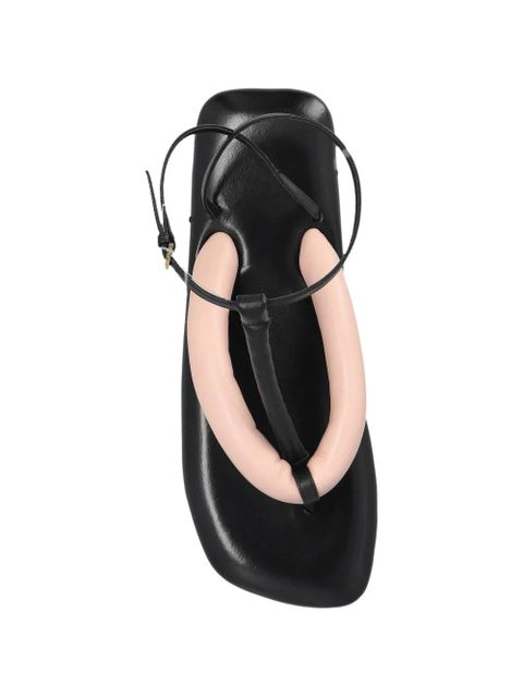 Givenchy Boudoir padded leather flip-flops - Black