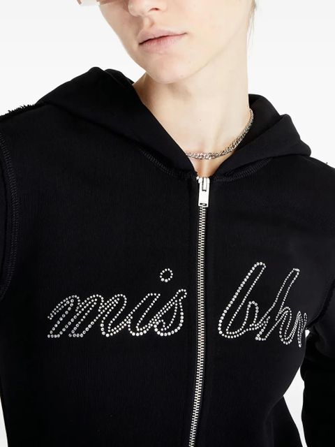MISBHV crystal-embellished hoodie - Black