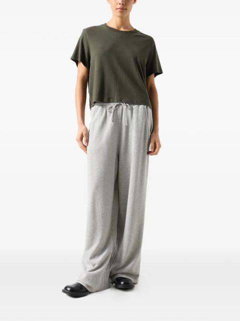 American Vintage Zofbay drawstring print-patch track pants - Grey