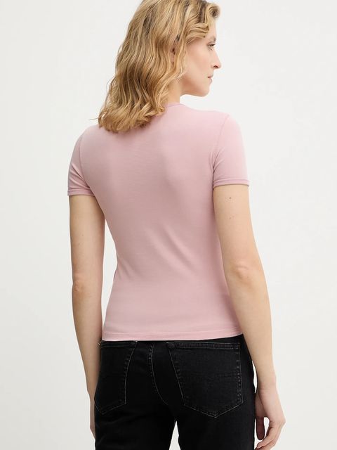 Diesel t-shirt T-UNCUTIESLONG-OD damski kolor różowy A19917.0AHQH