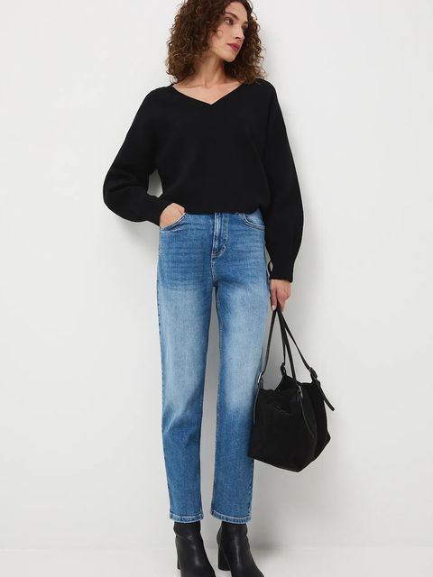 Medicine jeansy damskie kolor niebieski - zdjęcie produktu nr 1