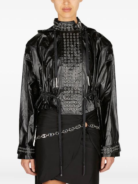 Rabanne Eyelet biker jacket - Black - zdjęcie produktu nr 1