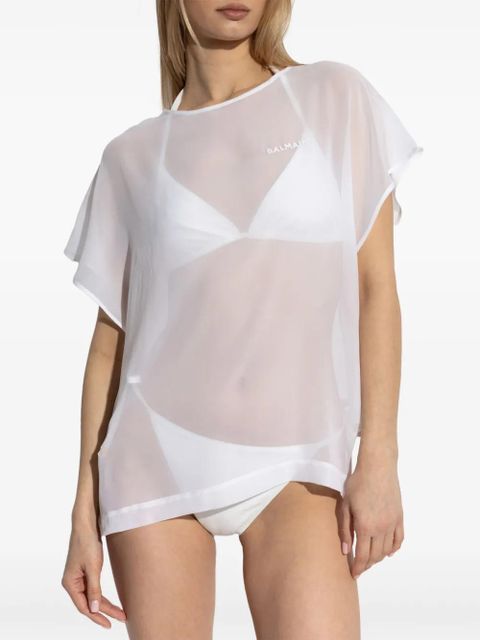 Balmain transparent beach cover-up - Black - zdjęcie produktu nr 2
