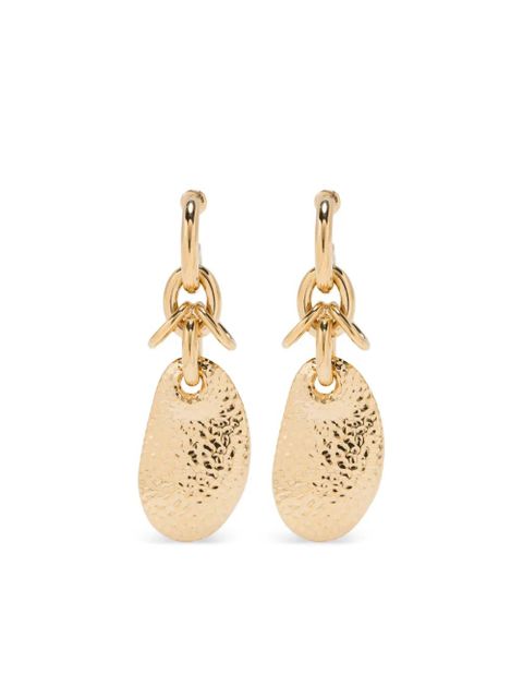 Chloé hammered-disc chain earrings - Gold - zdjęcie produktu nr 1