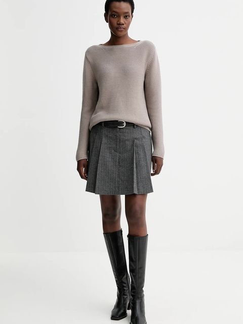 Marc O'Polo sweter bawełniany damski kolor beżowy 511605960113