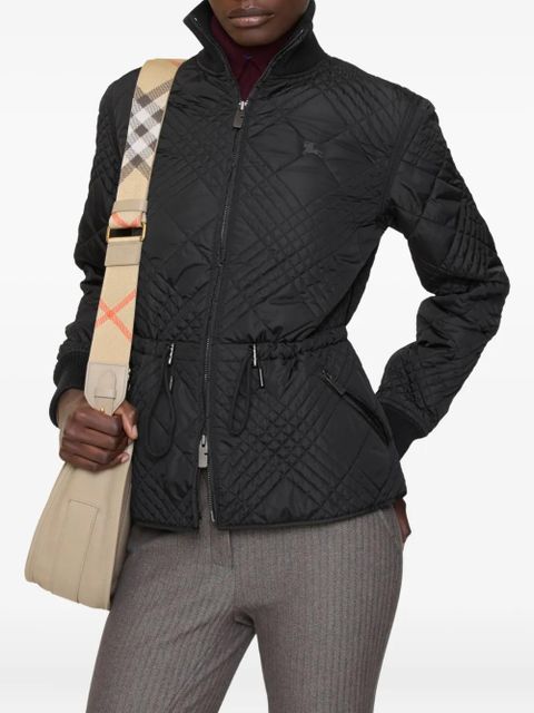 Burberry check-stitching jacket - Black - zdjęcie produktu nr 2