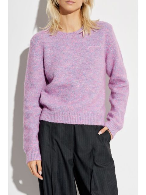 GANNI mélange effect jumper - Pink