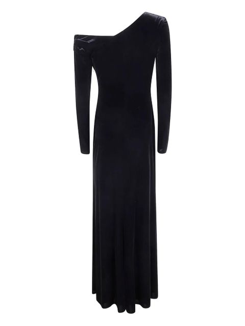 Lauren Ralph Lauren one-shoulder velvet dress - Black - zdjęcie produktu nr 2