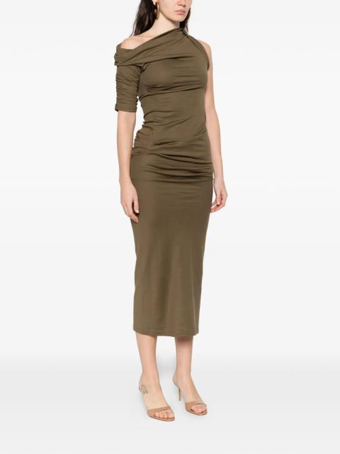 Jacquemus draped maxi dress - Green