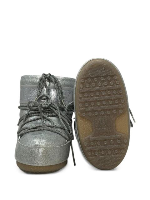 Moon Boot Icon Low glitter snow boots - Silver