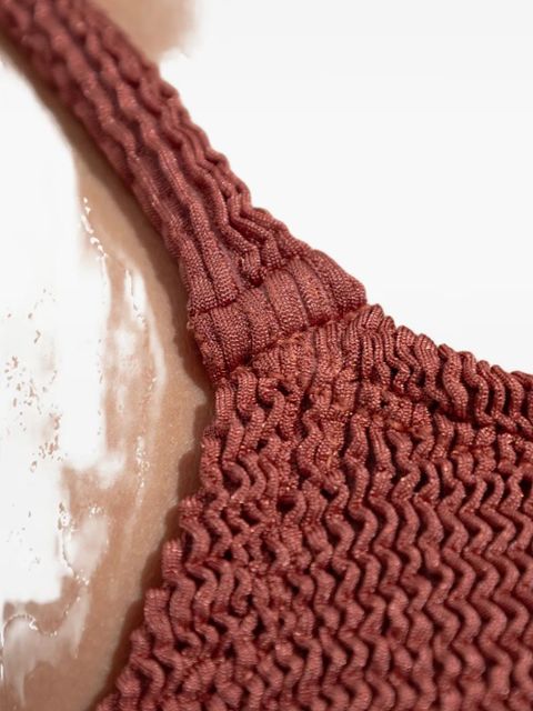 Hunza G metallic crinkle swimsuit - Red - zdjęcie produktu nr 2