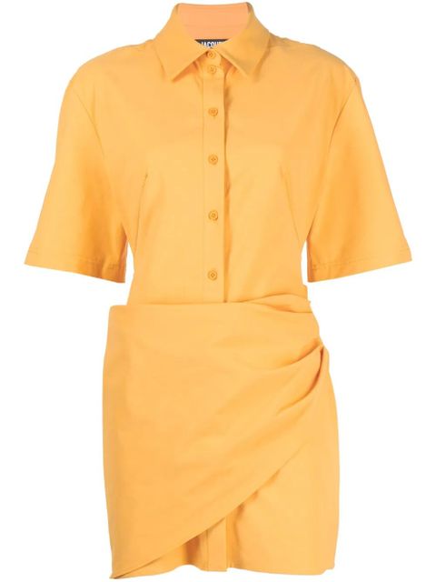 Jacquemus cut-out detail dress - Orange - zdjęcie produktu nr 1