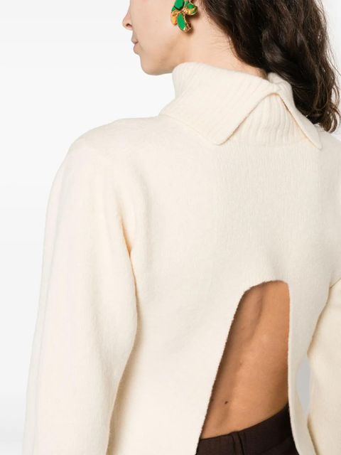 Jil Sander roll-neck wool jumper - Neutrals