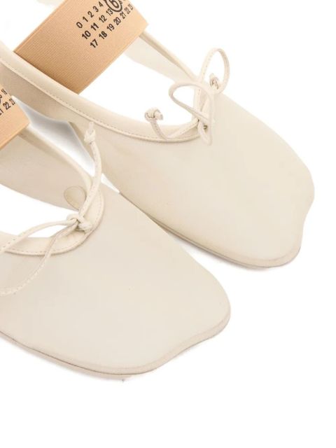 MM6 Maison Margiela mesh ballerina shoes - Neutrals