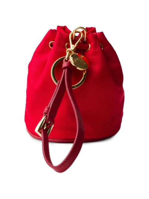 Prada mini Icon Re-Nylon keychain charm - Red
