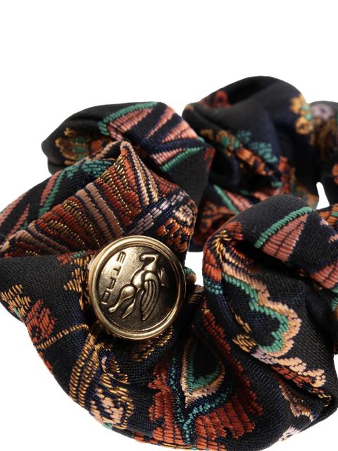 ETRO patterned scrunchie - Black