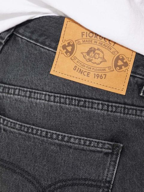 Fiorucci jeansy Faded Black Straight Fit Jeans