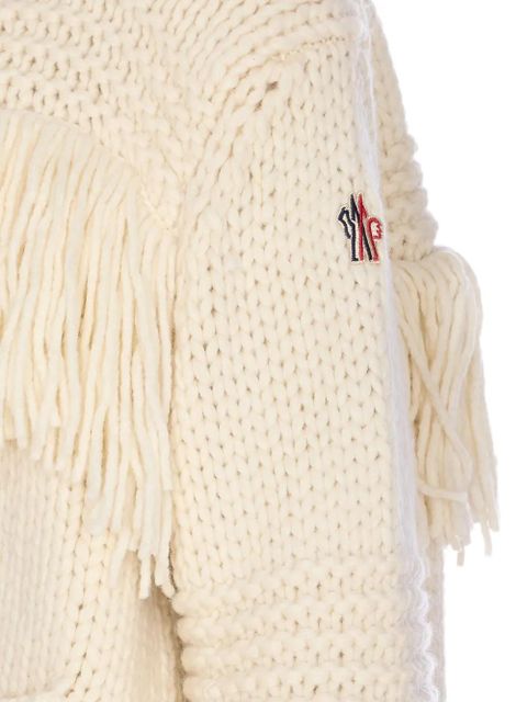 Moncler Grenoble fringes cardigan - Neutrals - zdjęcie produktu nr 2