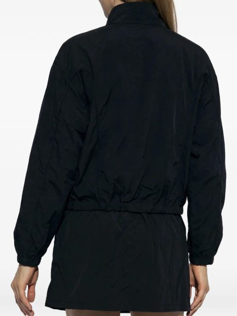 Diesel logo-detail zipped jacket - Black