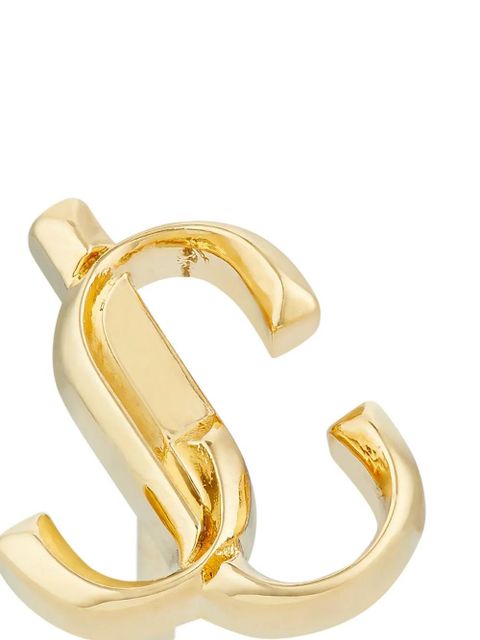 Jimmy Choo logo-lettering stud earrings - Gold