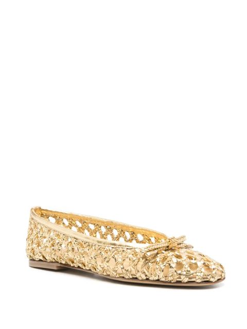 Casadei woven ballet flats - Gold - zdjęcie produktu nr 2