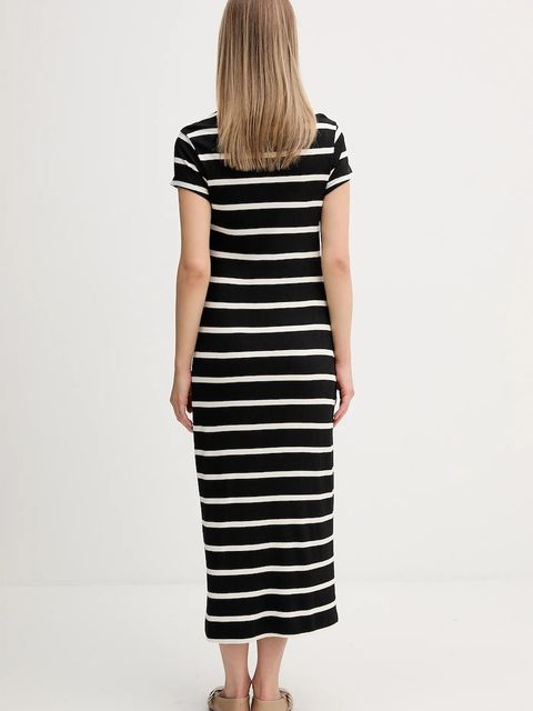 Tommy Hilfiger sukienka kolor czarny maxi prosta WW0WW47860 - zdjęcie produktu nr 2