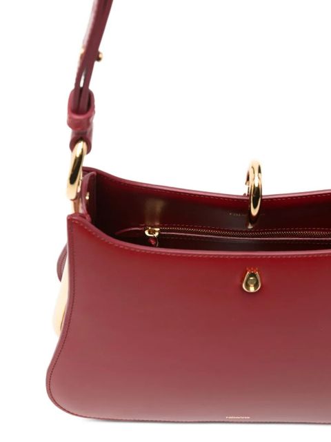 Rabanne Ring leather shoulder bag - Red