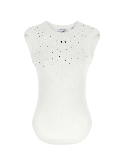 Off-White ribbed tank top - zdjęcie produktu nr 1