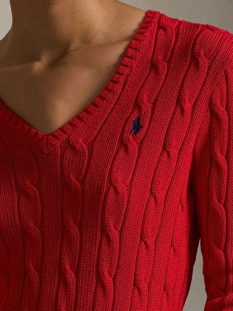 Polo Ralph Lauren sweter damski kolor czerwony lekki 211971870