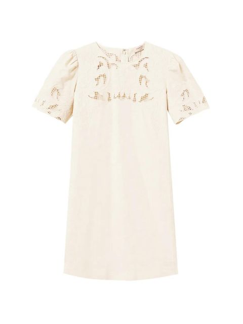 TWINSET embroidered mini dress - Neutrals - zdjęcie produktu nr 1